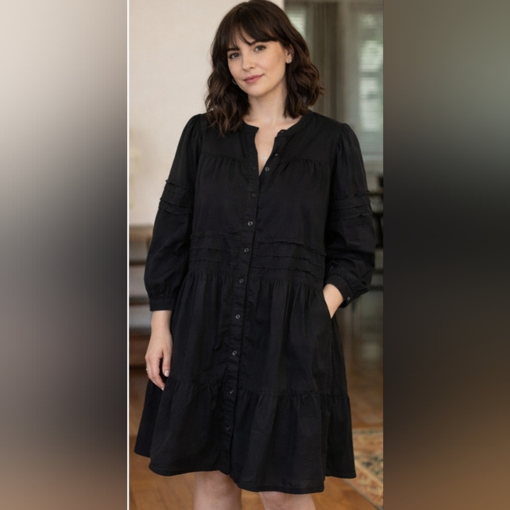 Organic Cotton Icōne Simons Detailed Midi Dress